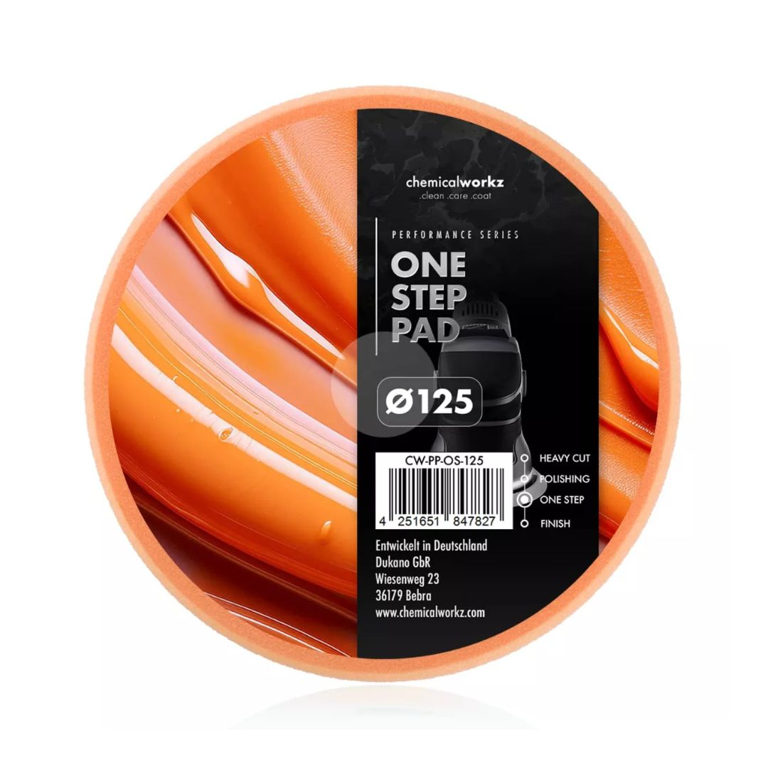 Chemicalworkz Polishing Pad 125 mm (5") - One Step Orange