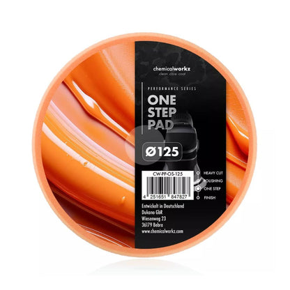 Chemicalworkz Polishing Pad 125 mm (5") - One Step Orange