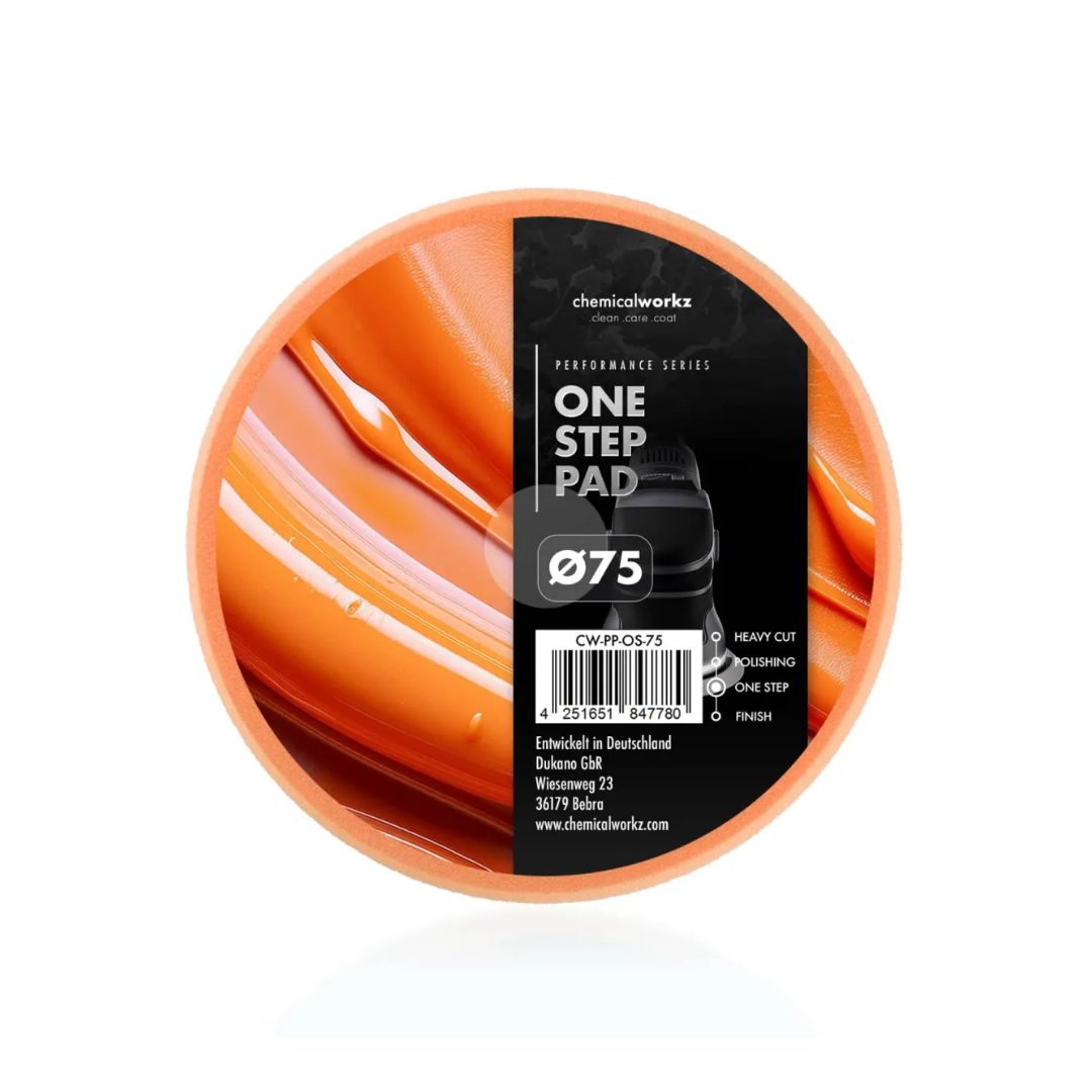 Chemicalworkz Polishing Pad 75mm (3") - One Step Orange