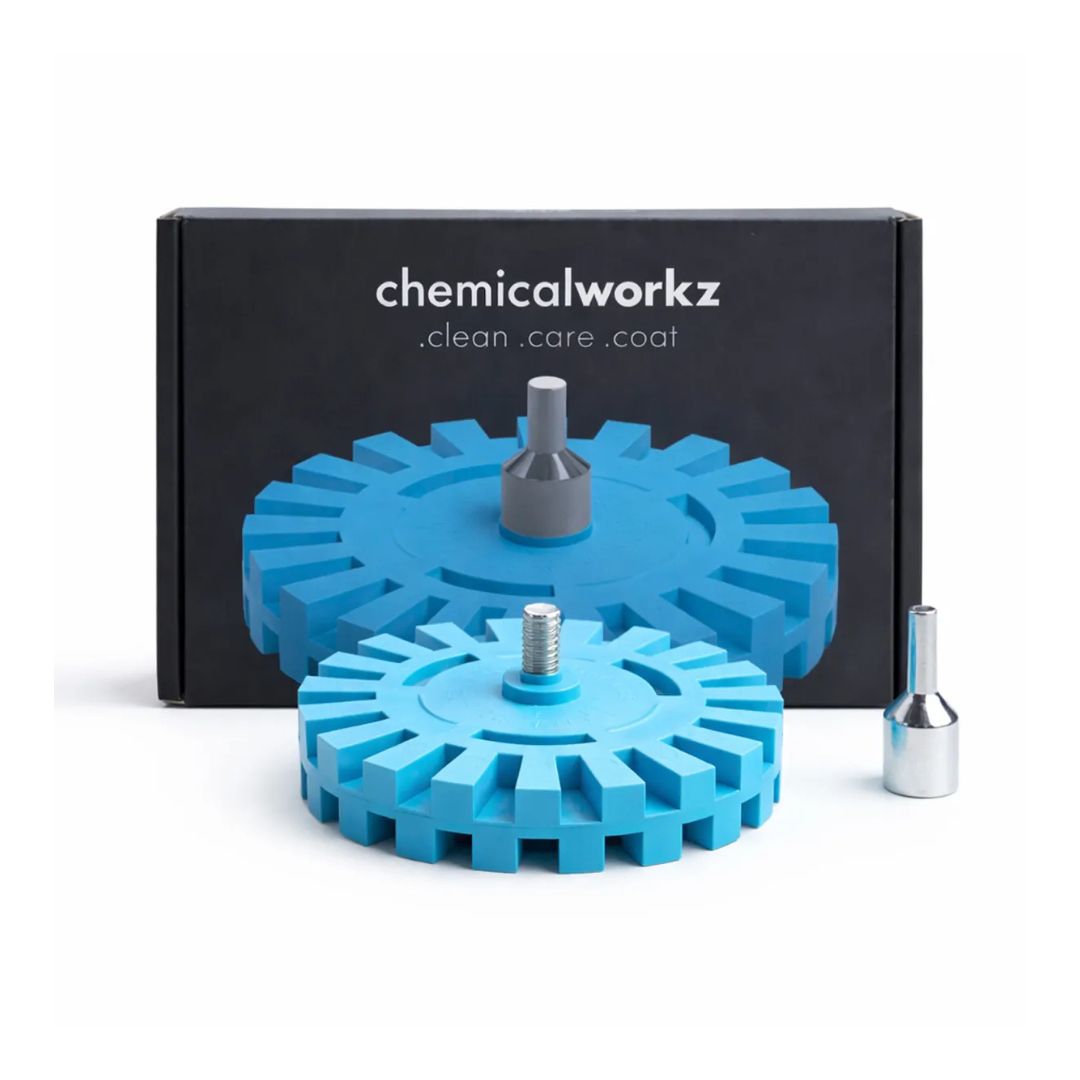Chemicalworkz Toffee Wheel Glue and Sticker Removal Disc with Adapter