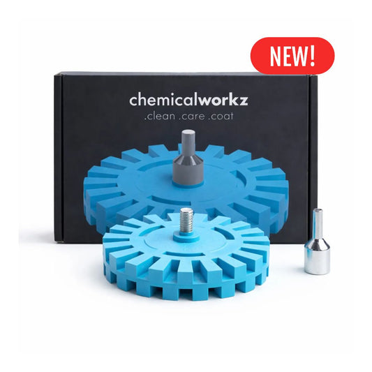 Chemicalworkz Toffee Wheel Glue and Sticker Removal Disc with Adapter