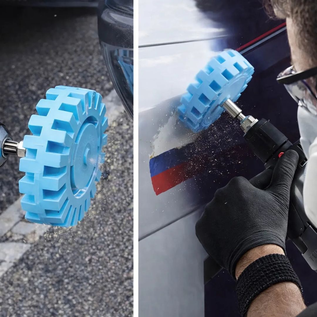 Chemicalworkz Toffee Wheel Glue and Sticker Removal Disc with Adapter