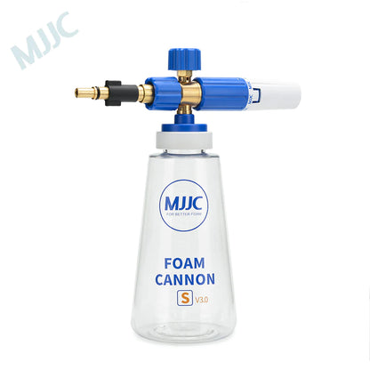 MJJC Snow Foam Cannon S V3.0 Black & Decker, Makita & New Bosch AQT. Best Snow foam Gun. Wide bottle opening for easy fill. Thick snow foam. Best for professional snow foam gun. Snow foam gun for bilt hamber, autoglym, ADBL, Labocosmetica. MJJC Ireland. MJJC Cork Ireland