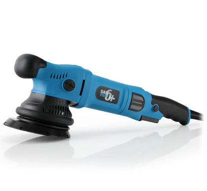 DAS-6 Pro Plus Dual Action Polisher (15mm orbit). blue polisher with pads, backing plate and carry case. DAS polisher Ireland