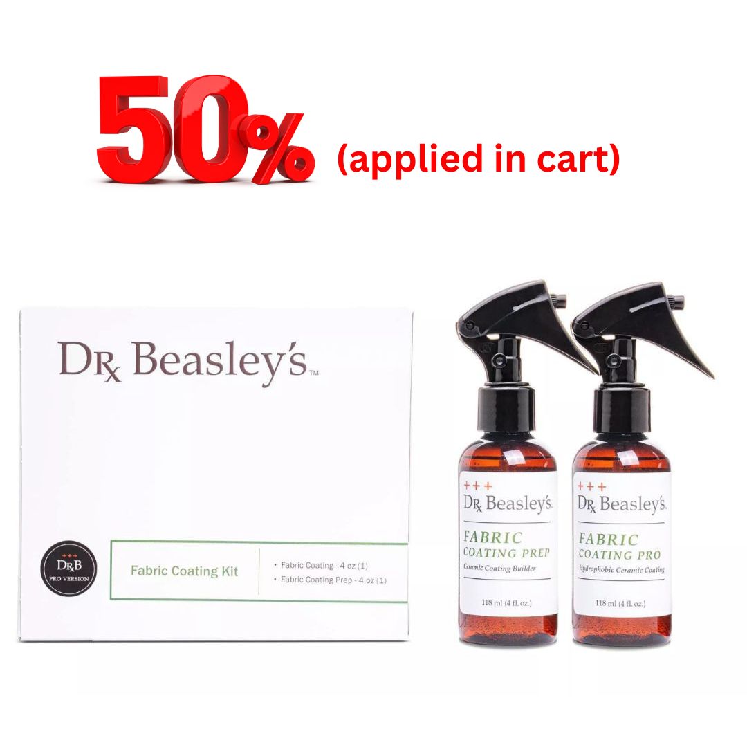 50% off Dr. Beasley's Fabric Coating Pro Kit. Sealant for convertible roof and fabric seats. Dr. Beasley's Ireland