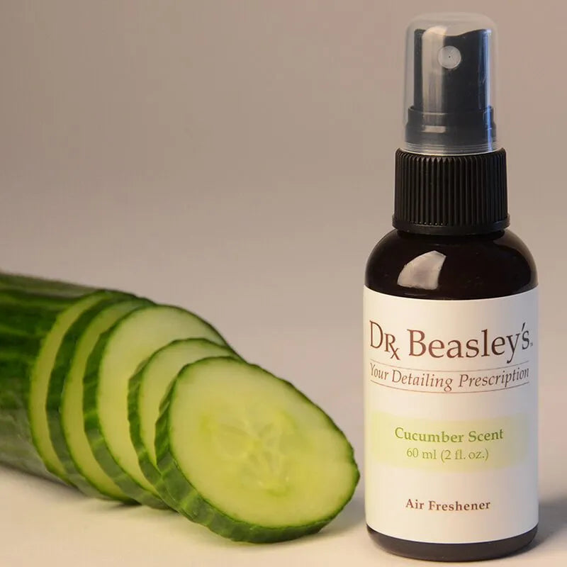 Dr. Beasley's Air Freshener Cucumber Scent. Dr. Beasley’s Cucumber Scent uses an all-natural blend of essential oils to provide you with a natural and brightening aroma for your vehicle, while simultaneously eliminating malodours.