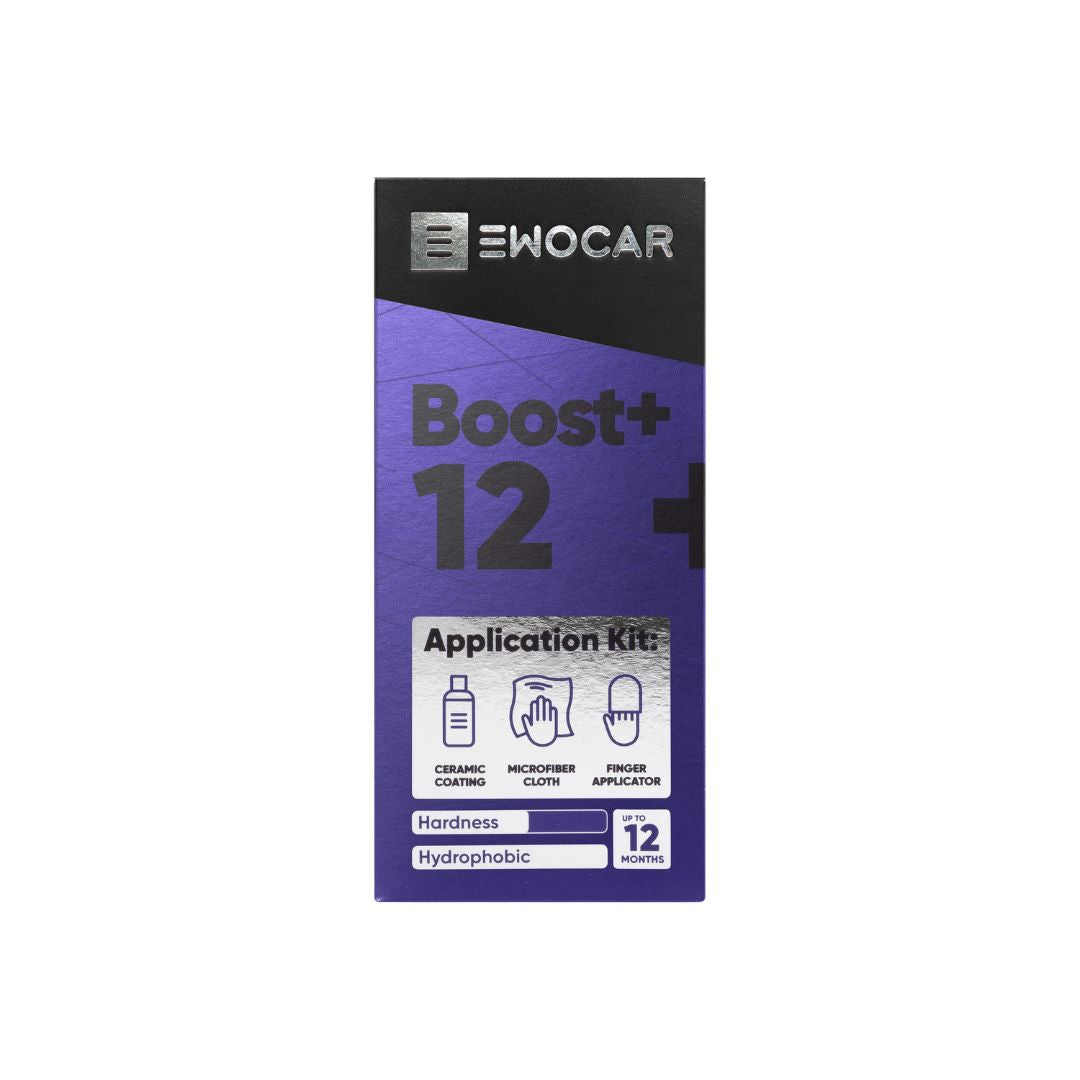 EWOCAR Boost+12 application kit packaging on a white background