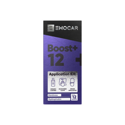 EWOCAR Boost+12 application kit packaging on a white background