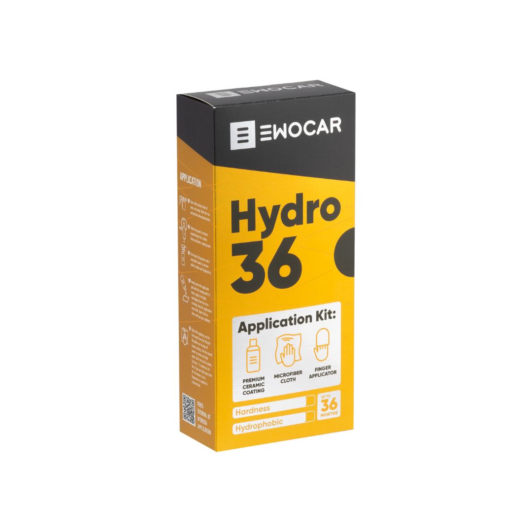 Ewocar Hydro 36 ceramic coating Application Kit packaging on a white background