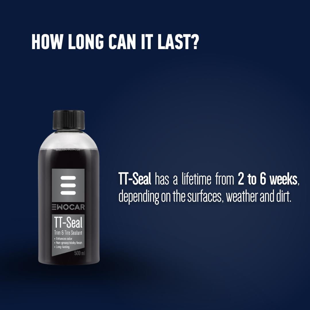 Bottle of EWOCAR TT-Seal with text on a dark blue background