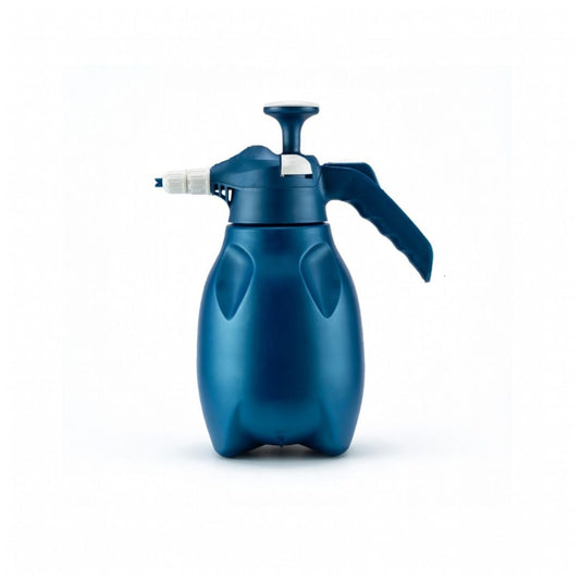 Blue Ewocar 3-in-1 Pump Sprayer and Foamer bottle on white background