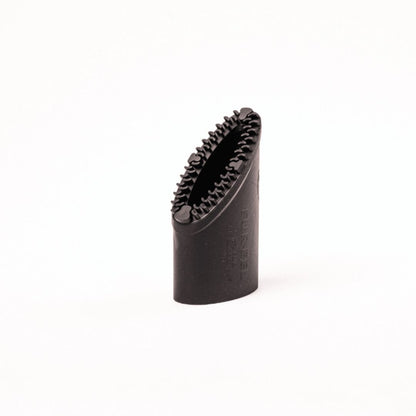 Black Fur eel pet hair  on a white background