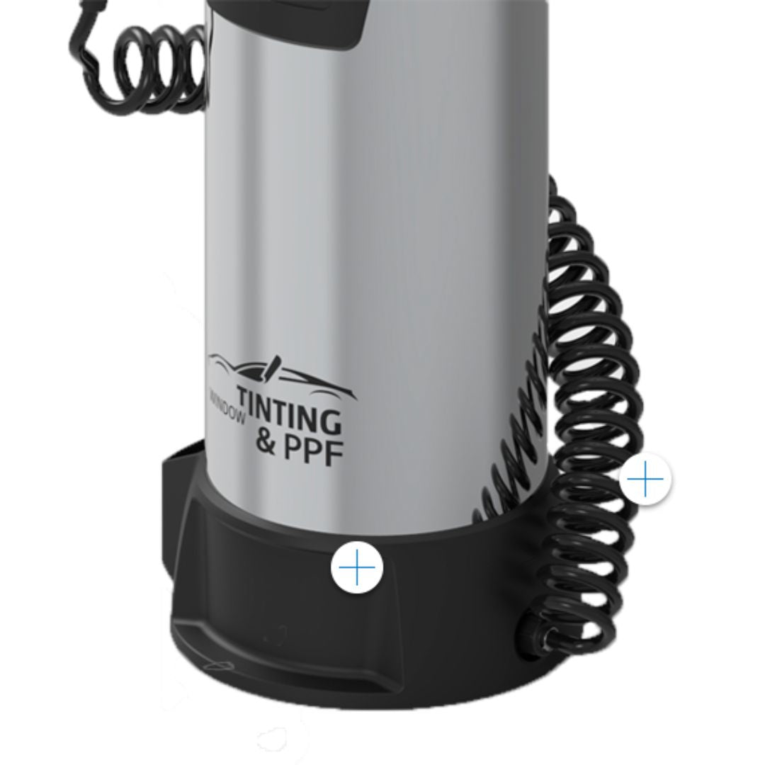 IK Window Tinting and PPF Sprayer Stainless Steel 13L with bottom info