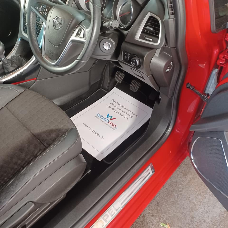 Paper mat for footwell. washme.ie Valet Mats. Paper mats for valet and detailing. footwell protection mats. washme.ie Cork Ireland. Blue Audi A4