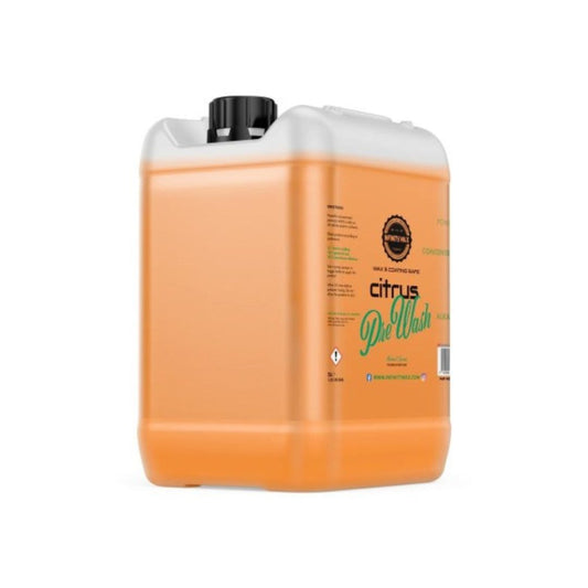 Infinity Wax Citrus Pre-Wash 5L is a highly concentrated, wax and coating safe pre-wash. Infinity Wax Ireland