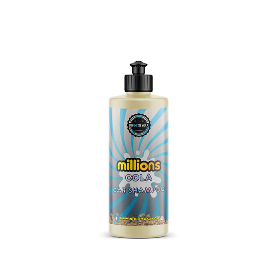 Infinity Wax Million Cola Car Shampoo with added lubrication is a super slick shampoo that's bursting with Millions fragrance and rich in creamy suds. Perfect for maintaining all vehicles including ceramic coated or wrapped cars.Infinity Wax Ireland