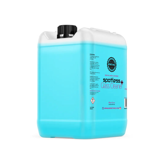 Infinity Wax Spotless Plus 5L is a powerful glass cleaner that is infused with a super hydrophobic Si02 polymer that protects your exterior and interior glass for up to 2 months. Infinity Wax Ireland