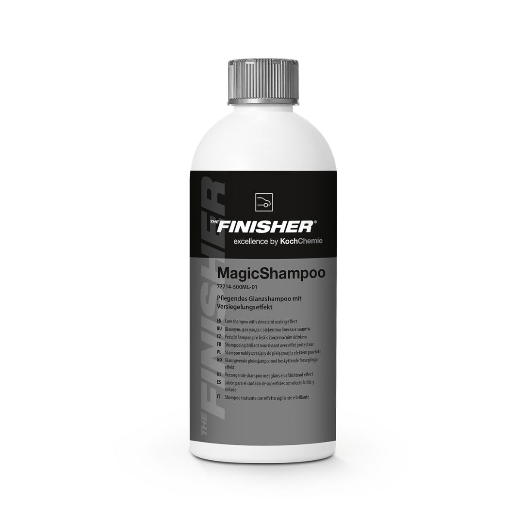 Bottle of TKoch Chemie The Finisher TropicSnow car wash shampoo on a white background