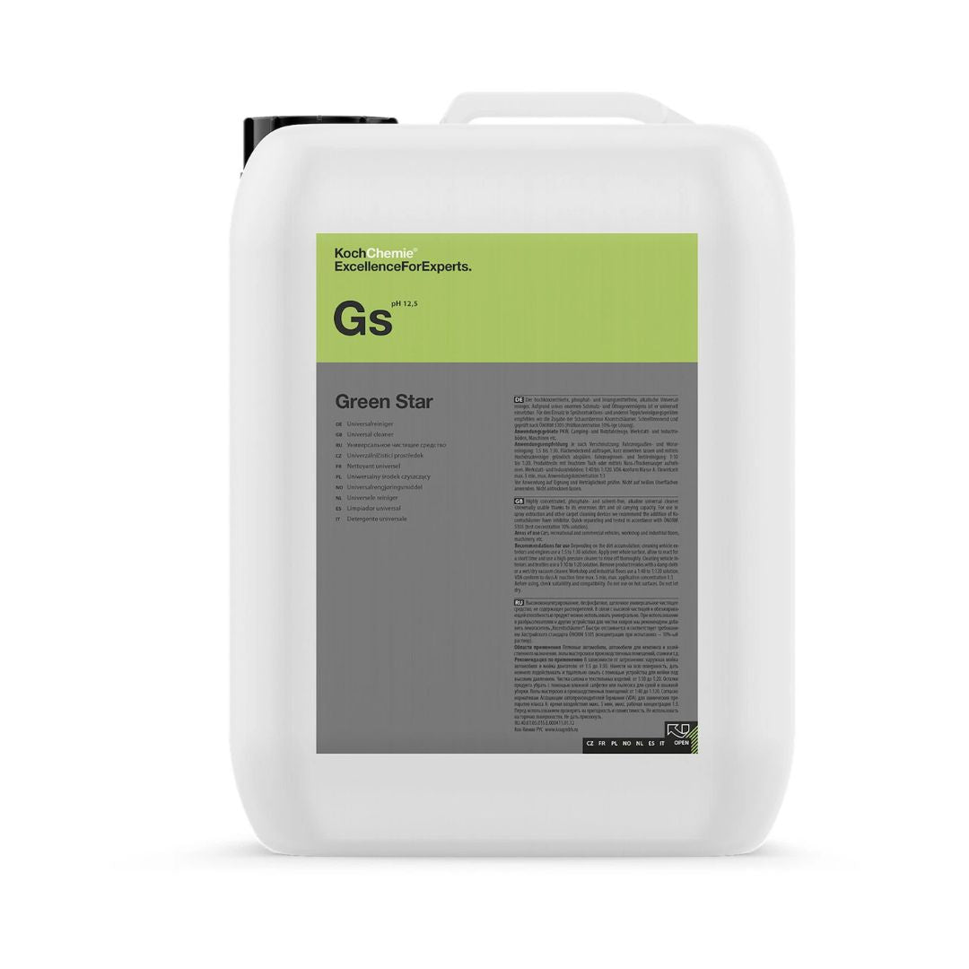 Koch Chemie Green Star GS in 5L container on a white background. Koch Chemie Ireland