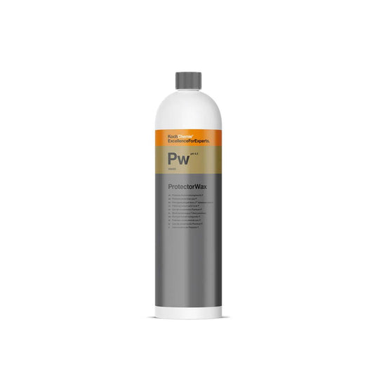 Bottle of Koch Chemie PW Premium Protector Wax on a white background