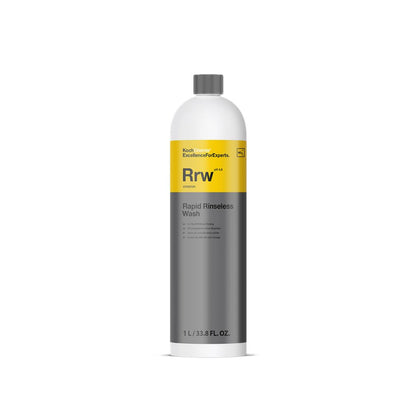 Bottle of Koch Chemie RRW Rapid Rinseless Wash on a white background