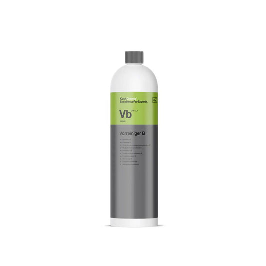 Bottle of Koch Chemie VB Highly Concentrated Pre-Cleaner shampoo on a white background