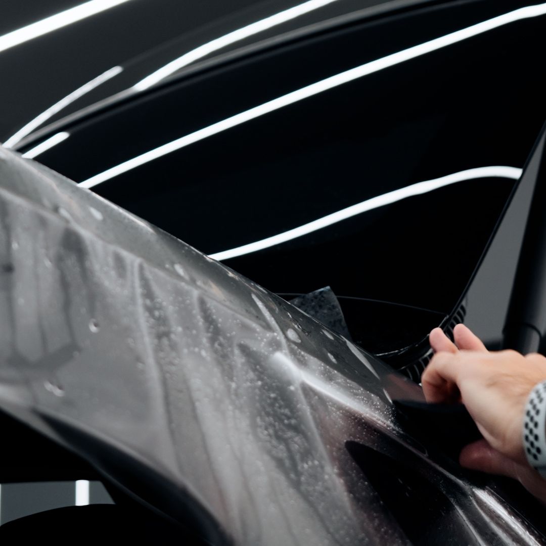Labocosmetica ARMORIUS MATT PPF Paint Protection Film on black car
