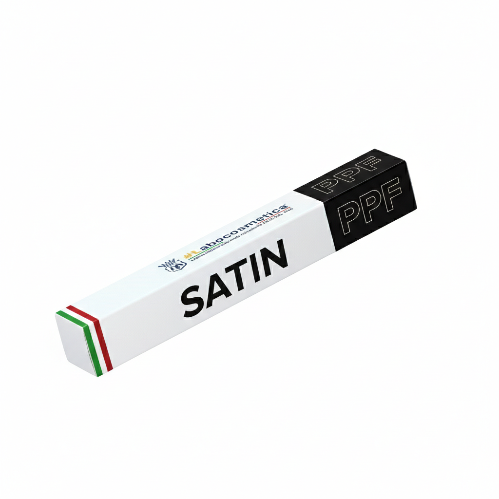 Box of Labocosmetica satin paint with 'PPF' branding on a white background