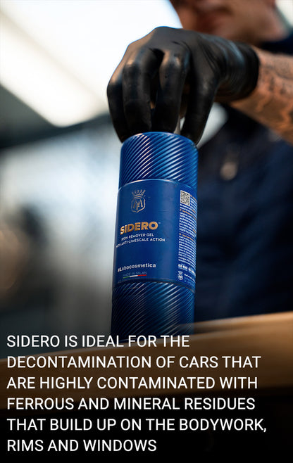 Labocosmetica Ireland. Labocosmetica #Sidero iron remover gel. Fallout remover. Best wheel cleaner. metal decontamination. Rust remover for car. Labocosmetica Cork Ireland Maserati