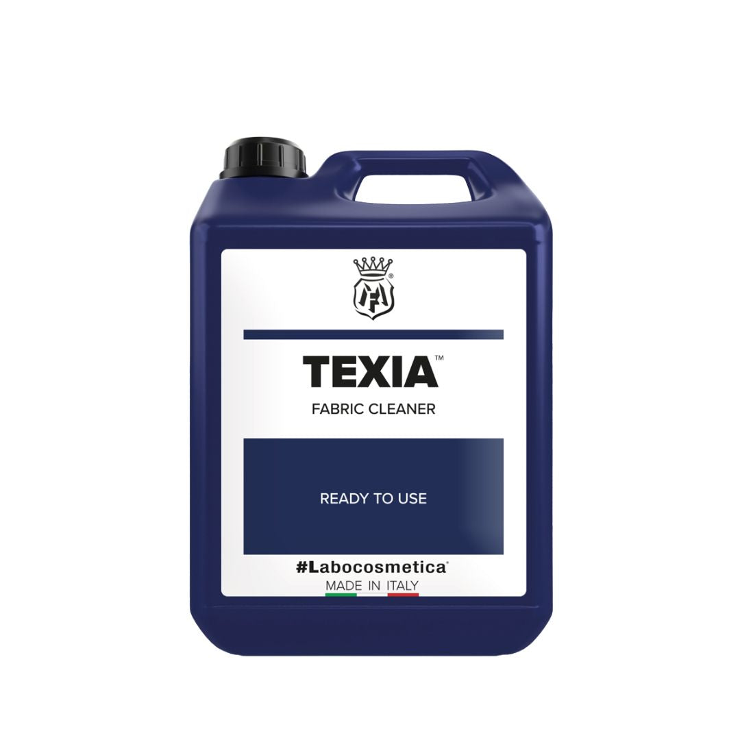 Labocosmetica TEXIA Fabric and Textile Cleaner 4500ml on white background. Labocosmetica Ireland