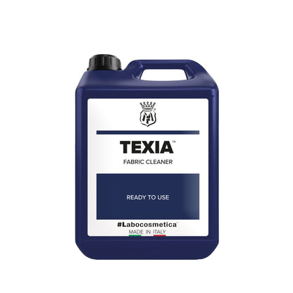 Labocosmetica TEXIA Fabric and Textile Cleaner 4500ml on white background. Labocosmetica Ireland