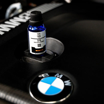 Labocosmetica TPR trim ceramic coating on BMW engine cover