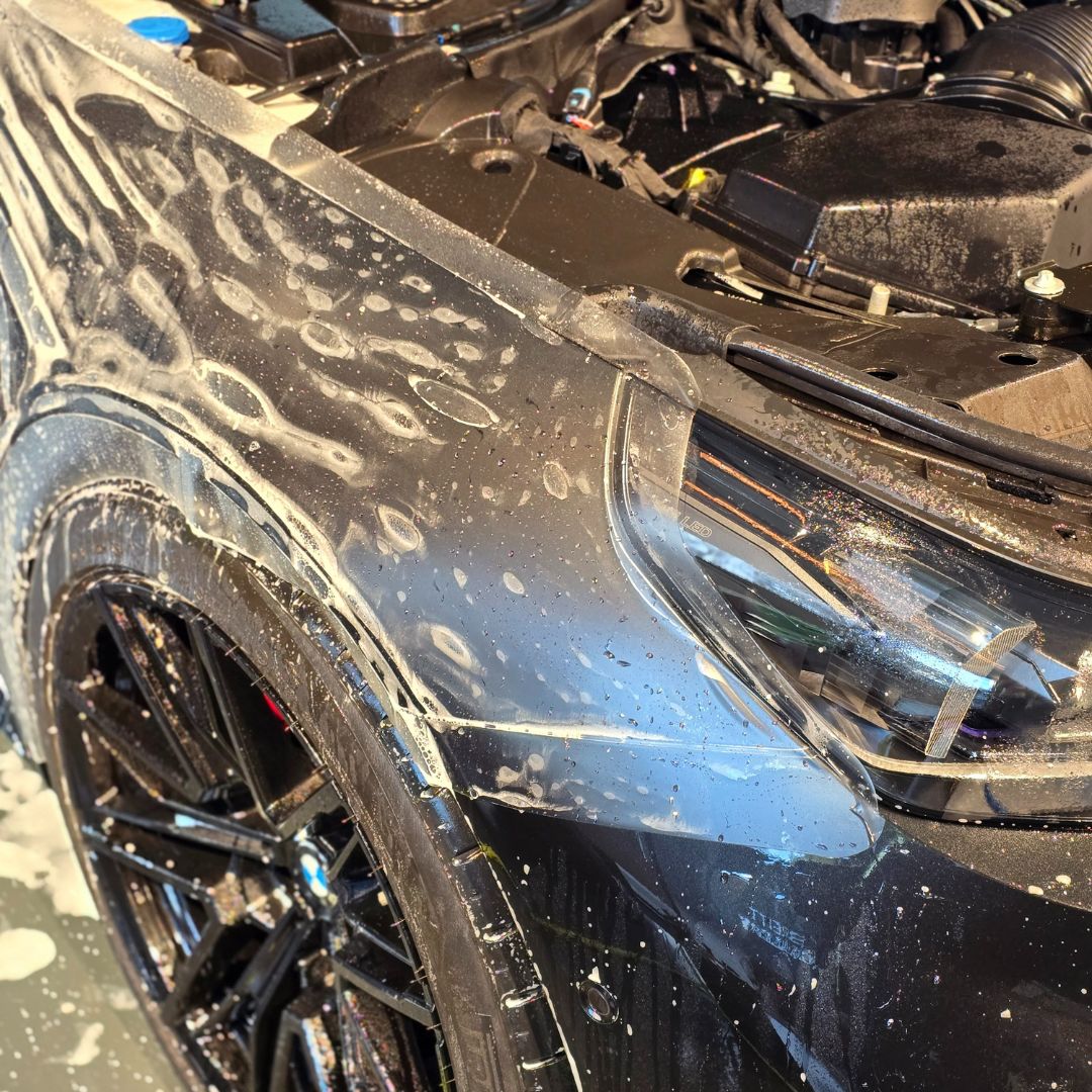 Labocosmetica Armorius Matte and Satin PPF on Black BMW M5. PPF Ireland from Labocosmetica