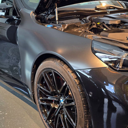 Labocosmetica Armorius Matte and Satin PPF on Black BMW M5. PPF Ireland from Labocosmetica