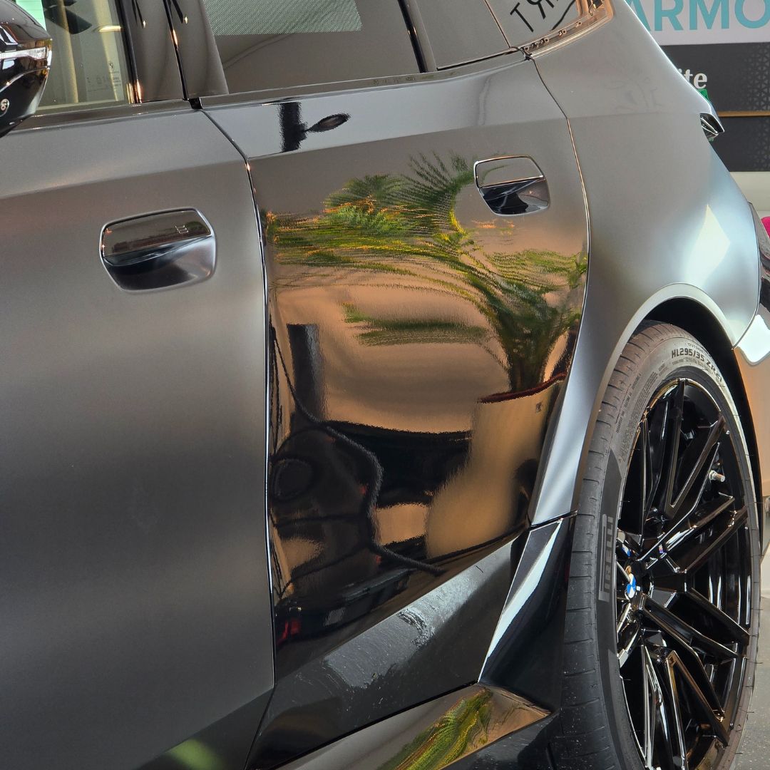 Labocosmetica Armorius Matte and Satin PPF on Black BMW M5. PPF Ireland from Labocosmetica
