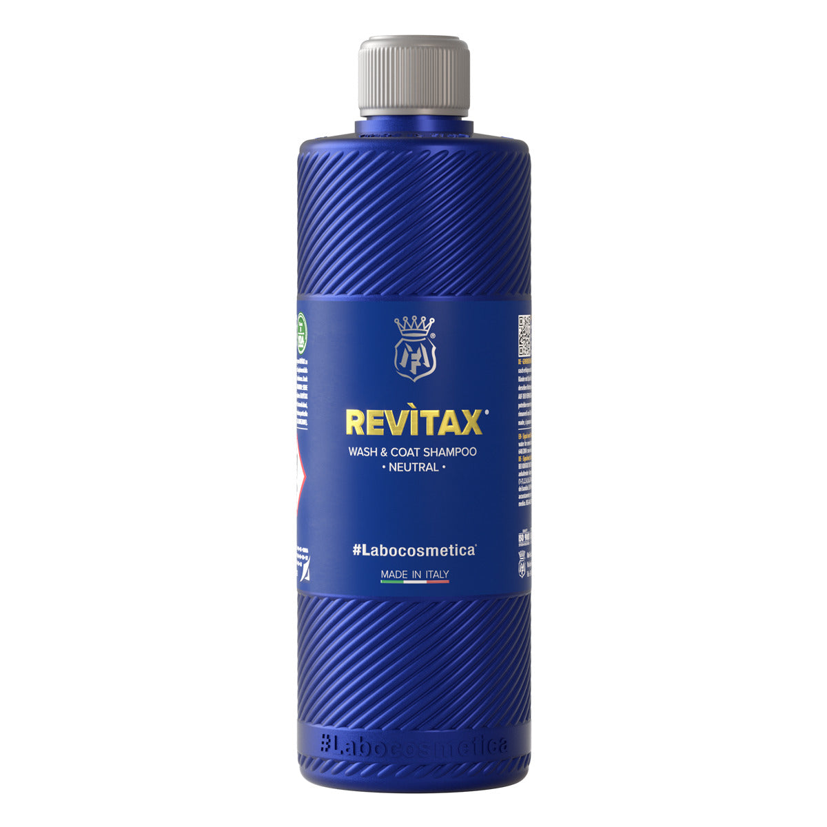 Labocosmetica Revitax Shampoo. Blue bottle with see through cap. Labocosmetica Cork Ireland. High gloss shampoo with ceramic. ceramic shampoo. safe on ceramic coats