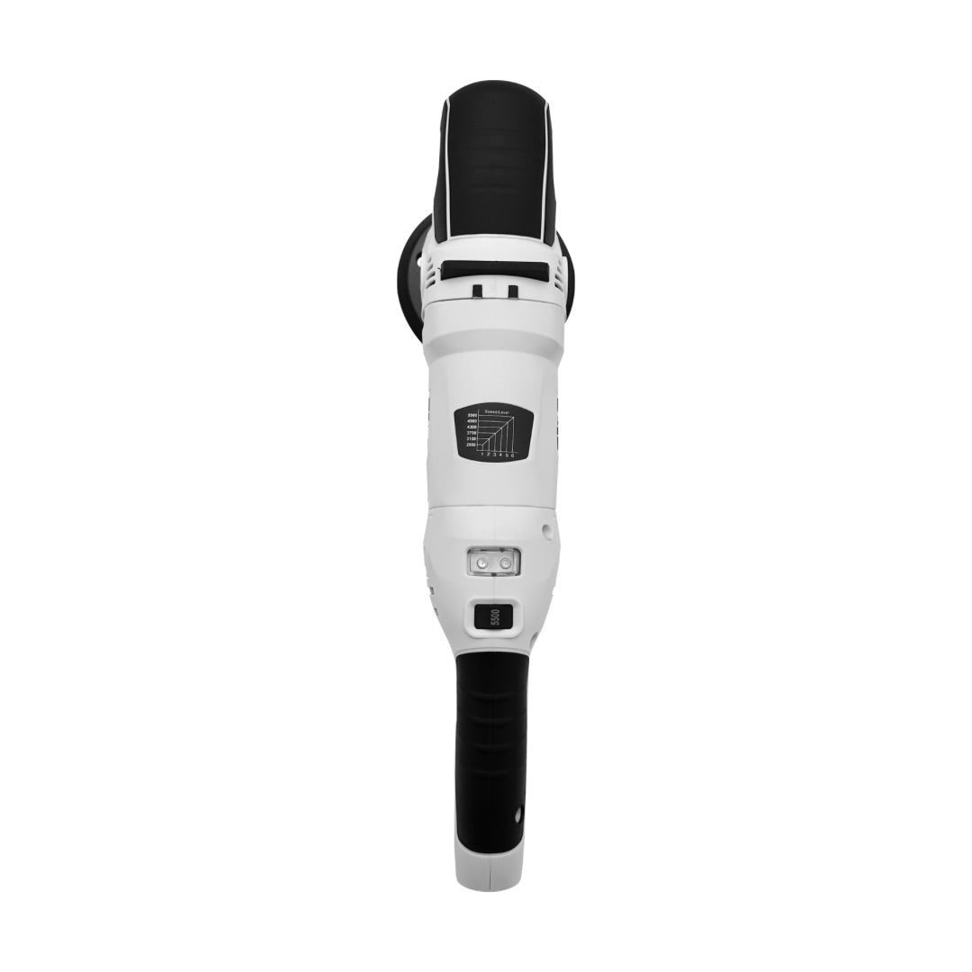 A handheld electric Liquid Elements T3200 polishing machine with a white body and black accents, shown vertically against a plain white background.
