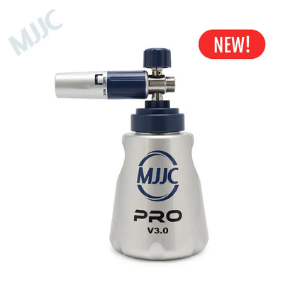 MJJC Pro V3.0 spray gun on a white background with 'NEW!' label in Cork Ireland