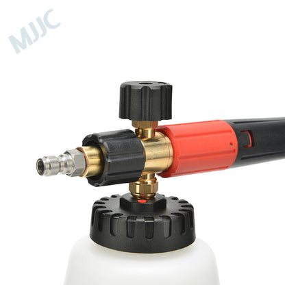 MJJC Snow Foam Cannon Pro V2.0 - 1/4"Quick Release. Best Snow foam Gun. Wide bottle opening for easy fill. Thick snow foam. Best for professional snow foam gun. Snow foam gun for bilt hamber, autoglym, ADBL, Labocosmetica. MJJC Ireland. MJJC Cork Ireland