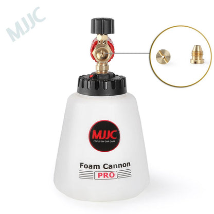 MJJC Snow Foam Cannon Pro V2.0 - 1/4"Quick Release. Best Snow foam Gun. Wide bottle opening for easy fill. Thick snow foam. Best for professional snow foam gun. Snow foam gun for bilt hamber, autoglym, ADBL, Labocosmetica. MJJC Ireland. MJJC Cork Ireland