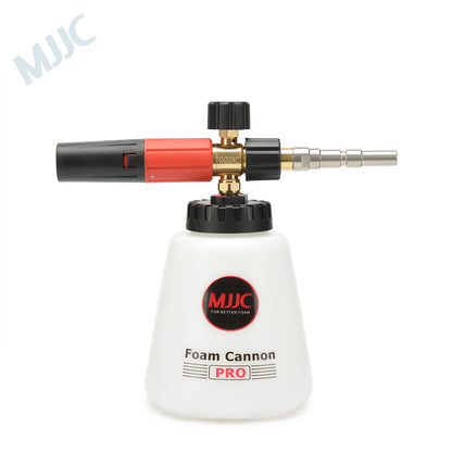 MJJC Snow Foam Cannon Pro V2.0 - Nilfisk Quick Release. Best Snow foam Gun. Wide bottle opening for easy fill. Thick snow foam. Best for professional snow foam gun. Snow foam gun for bilt hamber, autoglym, ADBL, Labocosmetica. MJJC Ireland. MJJC Cork Ireland