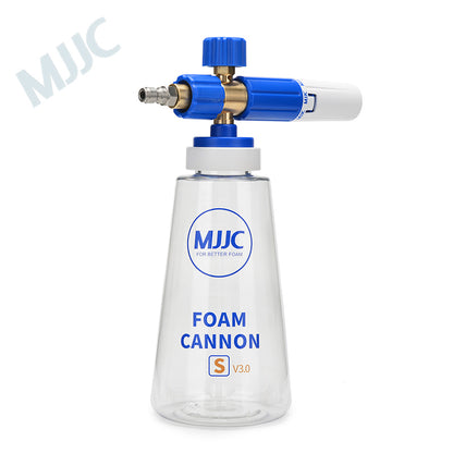 MJJC Snow Foam Cannon S V3.0 - 1/4" Quick Release. Best Snow foam Gun. Wide bottle opening for easy fill. Thick snow foam. Best for professional snow foam gun. Snow foam gun for bilt hamber, autoglym, ADBL, Labocosmetica. MJJC Ireland. MJJC Cork Ireland