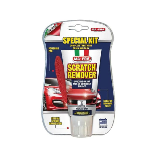 MA-FRA Scratch Remover Special Kit packaging with a red applicator on a white background