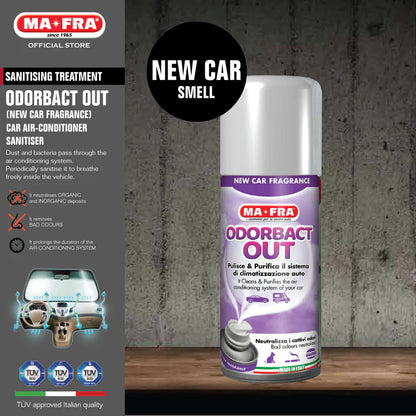 MaFra Odorbact Out Air Condition Sanitiser with New Car Scent 150ml