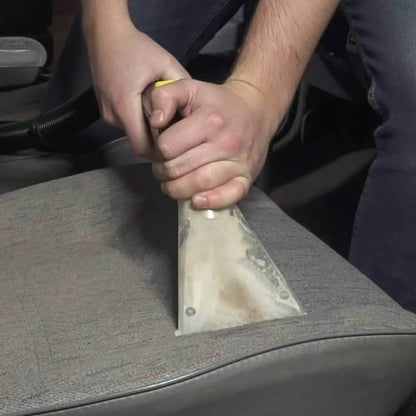 Person using a MaFra Clean Force Compact Wet Vac Nozzle/Shroud