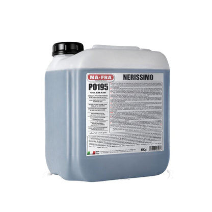 Large container of MA-FRA Nerissimo Tyre shine dressing P0195 on a white background 