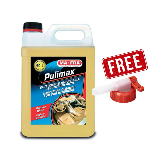 MA-FRA Pulimax car interior cleaner with a free spray nozzle on a white background
