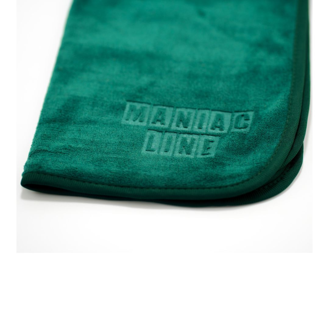 Maniac ALL ROUND Microfibre Cloths in Irish racing green. Maniac Line Ireland