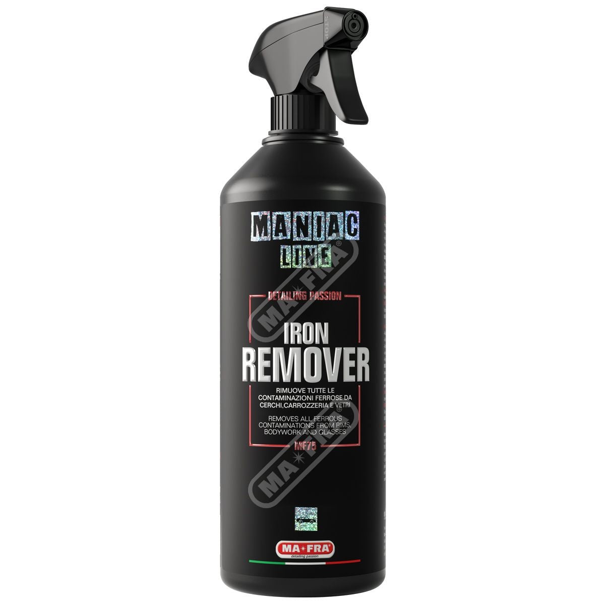 Ma-Fra Maniac Line Iron Remover. Best iron Remover for bodywork and wheels. Non acid wheel cleaner. Labocosmetica. Ma-Fra Ireland Cork
