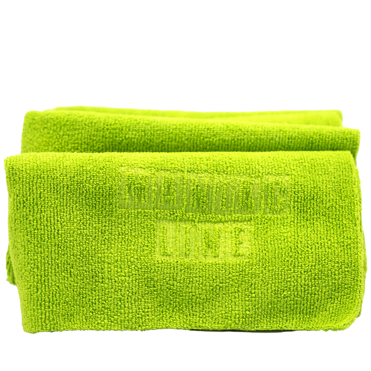 Maniac short pile microfibre in green. Effectively removes oily residues, polishes, glazes, sealants, ceramic coatings and wax residues without leaving streaks or marks. Perfect for polishing chrome, shiny metals, glass and mirrors. Maniac Ireland